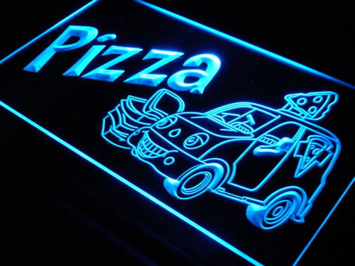 Pizza To Go Delivery Service Neon Light Sign